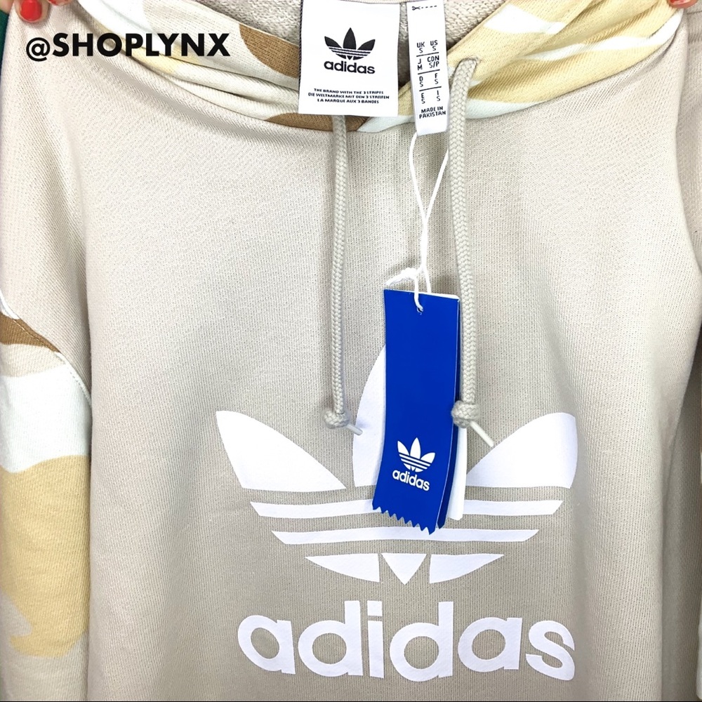 Adidas Originals Camo Beige Hoody - Picture 6 of 8